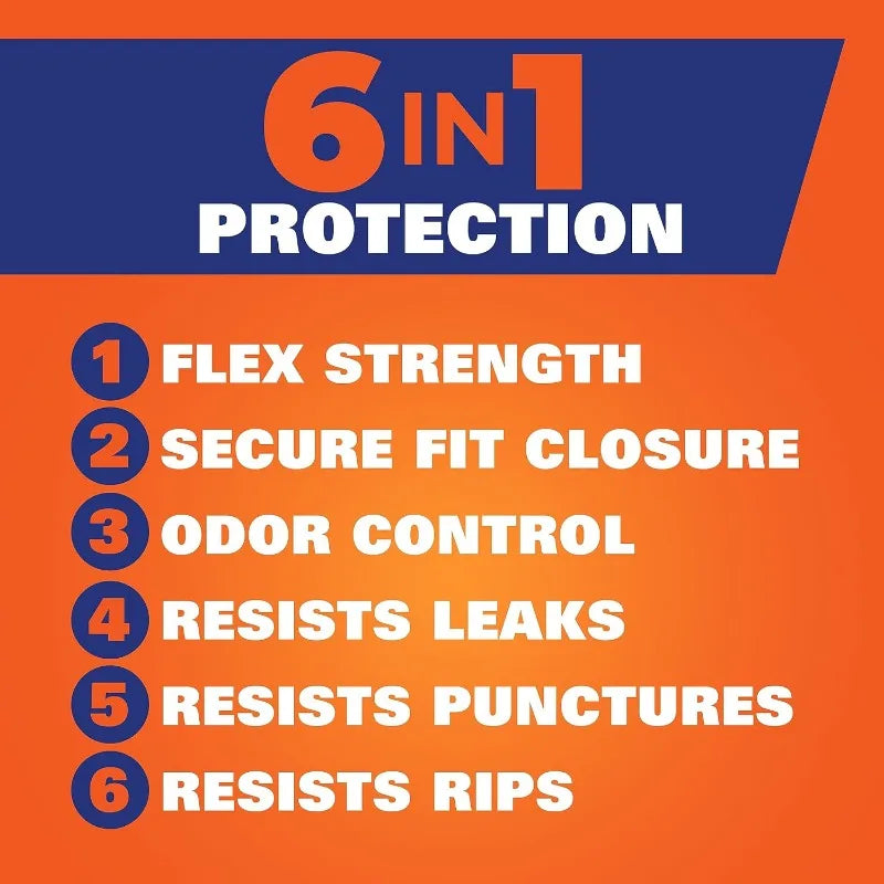 Ultra Strong Kitchen Trash Bags, Citrus Scent, 13 Gal, 40 Ct